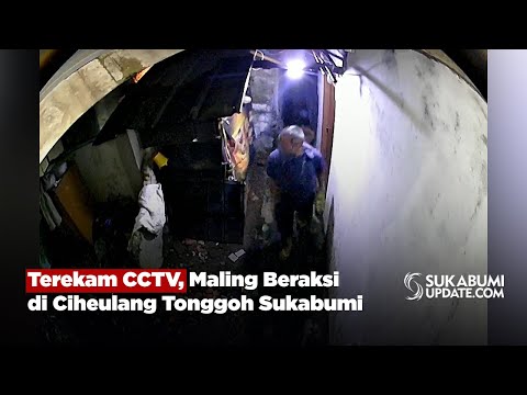 Terekam CCTV, Maling Beraksi di Ciheulang Tonggoh Sukabumi