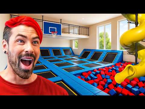 I Turned My House Into a Trampoline Park!