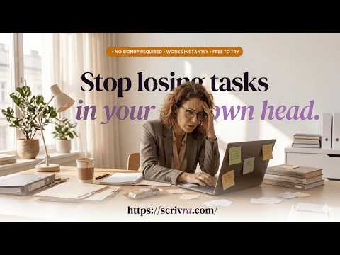 Scrivra – Voice to tasks instantly 공식 영상 미리보기