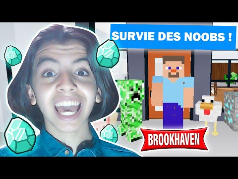Tikida -  LIVE - MINECRAFT + BROOKHAVEN NOOBS SURVIVAL!  ✨(With Challenges And Pledges 😂) With Hanaa And Minox