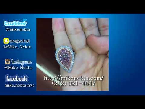 Fancy Pink diamond Pear Shape Set