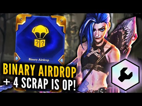 IS 4 SCRAP SECRET OP??? BINARY AIRDROP + SCRAP COMBO 3 ITEM ON EVERY UNIT!!! | TFT PATCH 11.23