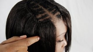 How To Sew In Weave Tracks For Invisible Part Sew 