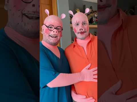 PEPPA PIG's parents 🐷🐷🐷 #peppapig #peppa #peppafamily #costumes #cosplay #memoaponte