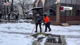 Kar Küreme Çalışmaları Ara Sokak ve Kaldırımlarda Sürüyor