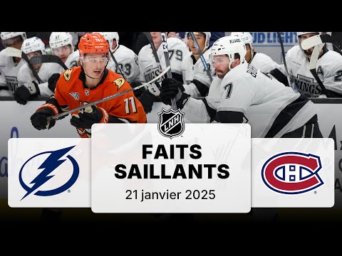 Lightning vs Canadiens 21/1/25 | Faits saillants