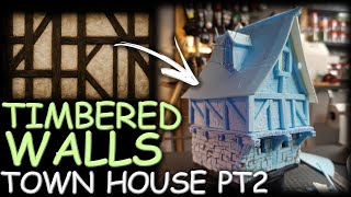 DIY Tabletop Town House - PT2: half timbered hauses technique!