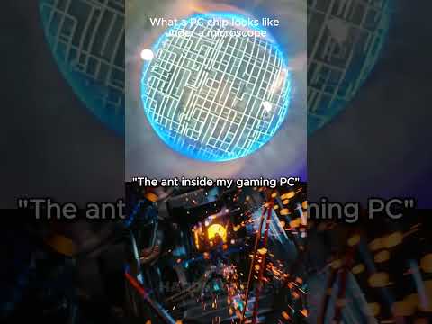 “What a PC chip looks like under a microscope💀” #pcgaming #benchmark #rtx5050 #gtx1080ti