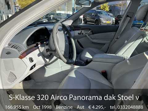 Mercedes S-klasse 320 Airco Panorama dak Stoel verwarming