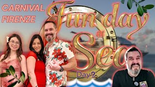 Carnival Firenze Sea Day Fun | Full Day at Sea Vlog (day2)