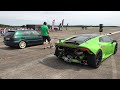 SLEEPERS Vs SUPERCARS 630HP VW GOLF 3 VR6 Vs 900HP Huracan Vs 760HP Audi 100 Vs Mercedes AMG GT63s