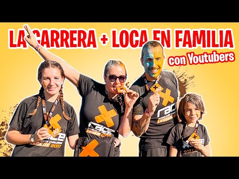 CARRERA OBSTÁCULOS + DIVERTIDA para FAMILIAS con amigos YOUTUBERS ¿Podremos hacerla?