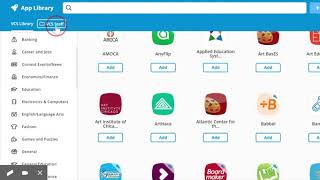 Adding apps in VCS VPortal