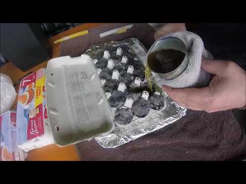 Making fire starters from your dryers lint