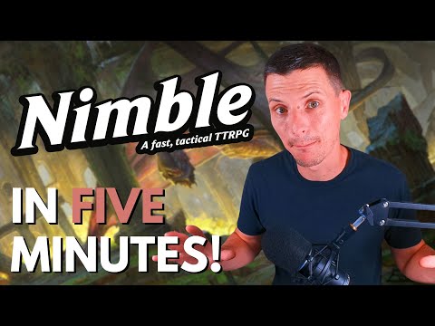 Learn to play Nimble RPG in 5 minutes! A Fast, Tactical, 5e DnD Compatible, RPG