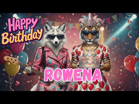 ROWENA Happy Birthday Song - Happy Birthday to Rowena