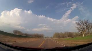 preview picture of video 'Time lapse, storm chase, northwest Oklahoma, April 22, 2013'