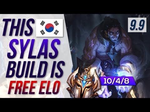 ABUSING KOREAN SYLAS BUILD TO GET RANK 1 - League of Legends Patch 9.9