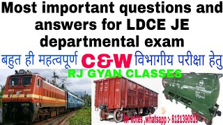 65 most important questions and answers for C&W departmental exam.