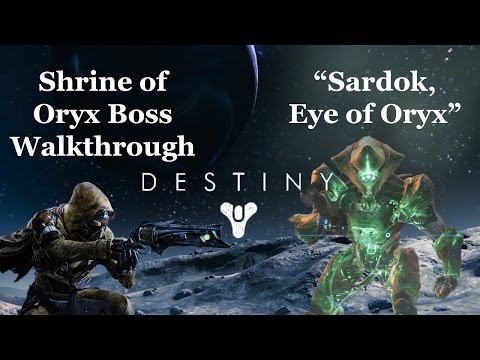 Destiny - Sardok, Eye of Oryx ( Shrine of Oryx Boss) - Solo