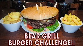 BEAR GRILL BURGER CHALLENGE IN STAFFORD!!