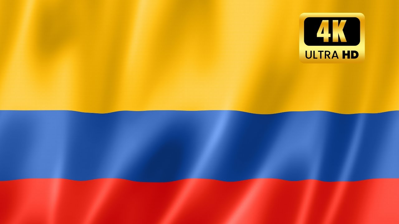 COLOMBIAN FLAG | FLAG OF COLOMBIAN | WAVING COLOMBIAN FLAG | 1 HOURS (4K UHD)