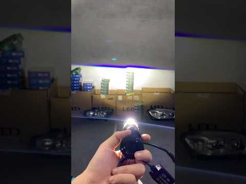 H4 LED headlight built-in lens style, do you like it? #ledheadlights #headlights #carheadlights