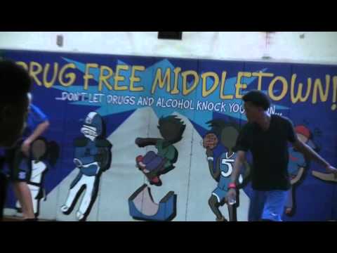 Tristan Spencer and Micawber Etienne at Middletown Finest Practice