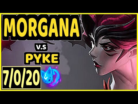 DUMBLEDOGE (MORGANA) vs PYKE - 7/0/20 KDA BOTTOM SUPPORT GAMEPLAY - EUW Ranked MASTER