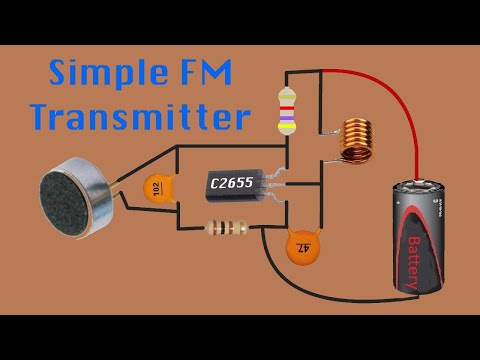 How to make a simple fm transmitter circuit with 6 components