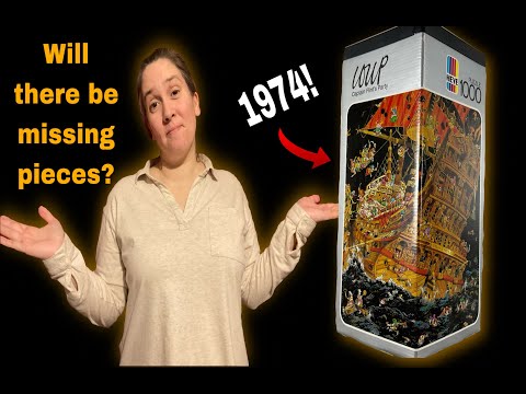 Building a VINTAGE Heye puzzle from 1974!