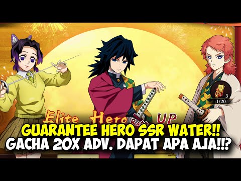 EVENT HERO GACHA GIYU WATER PILLAR & SKIN SHINOBU!! GACHA 20X ADV DAPAT APA AJA!! | Blade Of Pillar