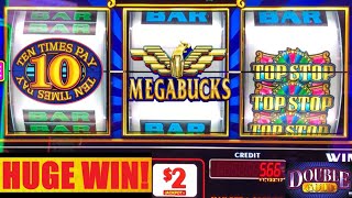 BOOM! BIG WINS! 10 Times Pay + MEGABUCKS + Triple Double Cash + Top Stop + Double Gold slots!