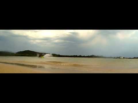 Josh Stephens having a bit of fun with his new gear.