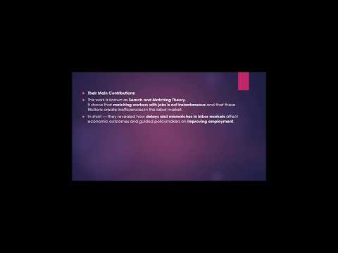Thumbnail for 2010 Nobel Prize in Economics – Market Design and Matching Theory by Christopher A. Pissarides