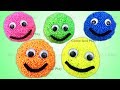 Smiley Face Play Foam Surprise Toys With Talking Tom Masha And Disney Characters