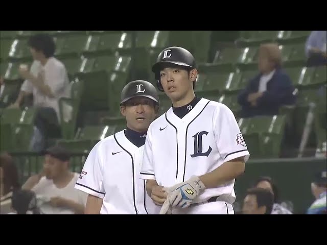 2回裏 ライオンズ秋山がタイムリー安打を放ち3-3の同点に追いつく!! 2014/7/9 L-M