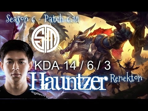 TSM Hauntzer RENEKTON vs IRELIA Top - Patch 6.18 KR Ranked | League of Legends
