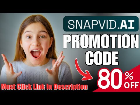 Snapvid Ai Promotion Code To Get Upto 80% Off On All Plans | Snapvid Ai Promo Code