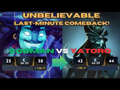 UNBELIEVABLE LAST-MINUTE COMEBACK! Cooman vs Yatoro | Epic Dota 2 Gameplay 🔥