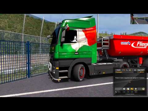 Euro Truck Simulator 2 (1.27) Mercedes Actros MP3 by HillG + Plastic Parts