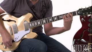 Video thumbnail for Epiphone Casino Coupe and Riviera Custom P-93 Guitars by Guitar World