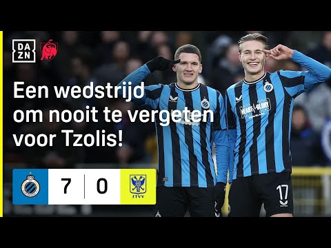 Club Brugge spoils Jan Breydel with 7 goals. 🥳🔵⚫️ | Club Brugge vs. STVV