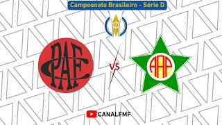 Pouso Alegre FC X Portuguesa - Campeonato Brasileiro - Série D | 2026