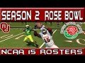 NCAA 14 Dynasty- Rose Bowl Oklahoma Sooners.
