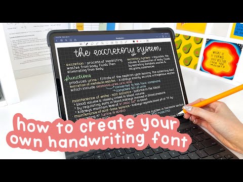 how to make your own font + import into goodnotes ⌨️