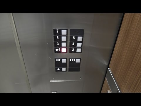 Vintage Otis Autotronic Traction Elevators (Series 1 mod) at Neiman Marcus in Downtown Dallas, TX.