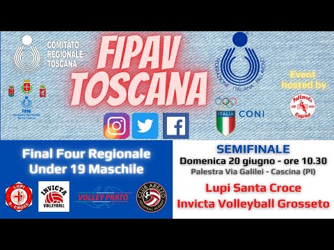 20/06/2021 UNDER 19 MASCHILE Lupi Santa Croce - Invicta Volleyball Grosseto