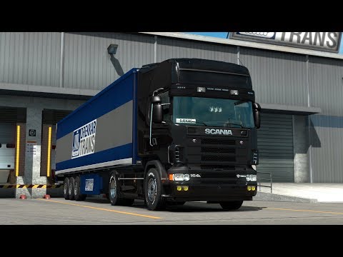 ETS 2 - SCANIA 164L 580 V8 - Manual Gearbox - Trip: Uppsala - Klaipėda