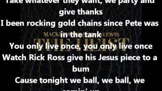 Macklemore &amp; Ryan Lewis Gold Feat Eighty4 Fly + Lyrics